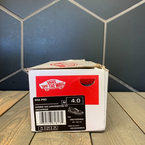 New W/ Damaged Box! Mens Vans Era Pro Comme Des Garcon Navy Digi Camo Size 4 - Picture 6 of 6